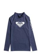 Whole Hearted Ls Tops T-shirts Long-sleeved T-Skjorte Navy Roxy