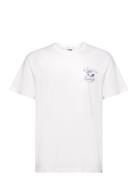 Tjm Reg Novelty Graphic Tee Tops T-Kortærmet Skjorte White Tommy Jeans