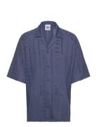 M Fash Ss Sht Tops Shirts Short-sleeved Blue Adidas Originals