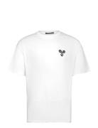 Hale Logo Patch T-Shirt Designers T-Kortærmet Skjorte White J. Lindebe...