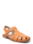 Sandals - Flat Flade Sandaler Orange ANGULUS