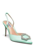 Lucent Sandal Shoes Heels Pumps Sling Backs Green Steve Madden