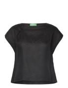 Blouse Tops Blouses Short-sleeved Black United Colors Of Benetton