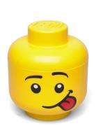 Lego Storage Head  – Pumpkin Home Kids Decor Storage Storage Boxes Yel...
