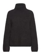Slfgabella Ls Knit High-Neck Noos Tops Knitwear Turtleneck Black Selec...