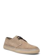 Linden Suede Low-top Sneakers Beige Fred Perry