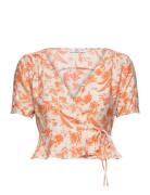 Cuqui Tops Blouses Short-sleeved Multi/patterned Mango
