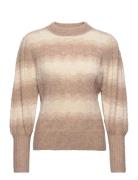 Cecilia Crewneck Tops Knitwear Jumpers Beige Creative Collective