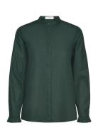 Shirt Tops Shirts Long-sleeved Green Rosemunde