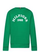 Hilfiger 1985 Sweatshirt Tops Sweatshirts & Hoodies Sweatshirts Green ...