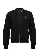 Zip Sweatshirt Tops Sweatshirts & Hoodies Sweatshirts Black Fred Perry