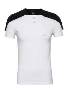 Men's 2Pack T-Shirt Tops T-Kortærmet Skjorte White Armani Exchange