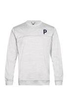 Cloudspun Patch Crewneck Tops Sweatshirts & Hoodies Sweatshirts Grey P...