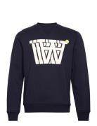 Tye Badge Logo Sweatshirt Tops Sweatshirts & Hoodies Sweatshirts Navy ...