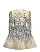 Leoni Silk Blend Mini Dress Designers Short Dress Blue Malina