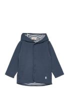 Reversible Cardigan Tops Knitwear Cardigans Blue Fixoni