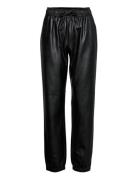 Marie Trousers Bottoms Trousers Leather Leggings-Bukser Black DESIGNER...