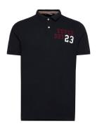 Applique Classic Fit Polo Tops Polos Short-sleeved Navy Superdry