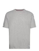 Ss Tee Logo Tops T-Kortærmet Skjorte Grey Tommy Hilfiger