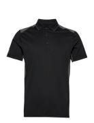 Mens Scratch 37.5 Polo Sport Polos Short-sleeved Black Abacus