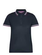 Lds Pines Polo Sport T-shirts & Tops Polos Navy Abacus
