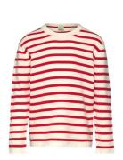 Long Sleeve Tee Tops T-shirts Long-sleeved T-Skjorte Red FUB