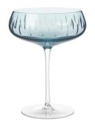 Champagne Coupe Home Tableware Glass Champagne Glass Blue LOUISE ROE