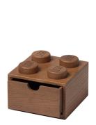 Lego Wooden Desk Drawer 4 Home Kids Decor Storage Storage Boxes Brown ...