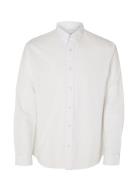 Slhregnew-Linen Shirt Ls Classic Tops Shirts Casual White Selected Hom...
