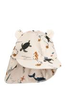 Senia Sun Hat With Ears Solhat Cream Liewood