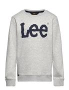 Wobbly Graphic Bb Crew Tops Sweatshirts & Hoodies Sweatshirts Grey Lee...