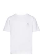 Regular Fit Badge T-Shirt - Gots/Ve Tops T-Kortærmet Skjorte White Kno...