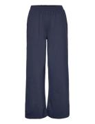 Elba Loose Pant Gots Bottoms Trousers Wide Leg Navy Basic Apparel