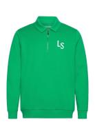 Ls Logo Quarter Zip Sweatshirt Sport Sweatshirts & Hoodies Sweatshirts...