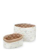 Quilted Storage Basket, Set Of Two Home Kids Decor Storage Storage Bas...