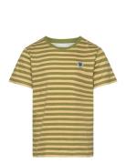 Ola Chrome Badge T-Shirt Gots Tops T-Kortærmet Skjorte Multi/patterned...