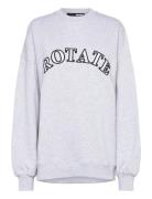 Sweat Logo Crewneck Tops Sweatshirts & Hoodies Sweatshirts Grey ROTATE...