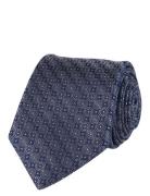 Geometric Silk Tie Slips Blue Portia 1924