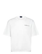 Relaxed Fit Logo Jersey T-Shirt Tops T-Kortærmet Skjorte White Polo Ra...