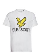 Printed T-Shirt Tops T-Kortærmet Skjorte White Lyle & Scott