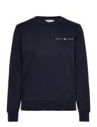 Reg Printed Graphic C-Neck Tops Sweatshirts & Hoodies Sweatshirts Blue...
