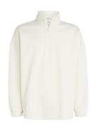 Colorblock Half Zip Tops Sweatshirts & Hoodies Sweatshirts White Calvi...