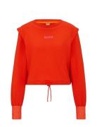 C_Enumber Tops Sweatshirts & Hoodies Sweatshirts Orange BOSS