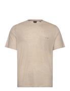 Tech T-Shirt Tops T-Kortærmet Skjorte Beige BOSS