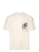 Dorian T-Shirt Tops T-Kortærmet Skjorte Cream Les Deux