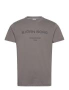 Borg Logo T-Shirt Sport T-Kortærmet Skjorte Grey Björn Borg