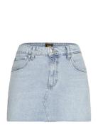 Mini Skirt Kort Nederdel Blue Lee Jeans