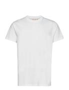 Regular Fit Round Neck T-Shirt Tops T-Kortærmet Skjorte White Revoluti...