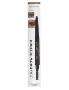 Makeup Revolution Duo Brow Definer Pencil Light Øjenbrynsblyant Makeup...