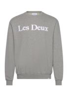Charles Sweatshirt Tops Sweatshirts & Hoodies Sweatshirts Grey Les Deu...